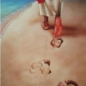 Footprints in the sand