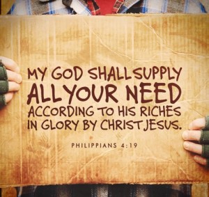 God will supply
